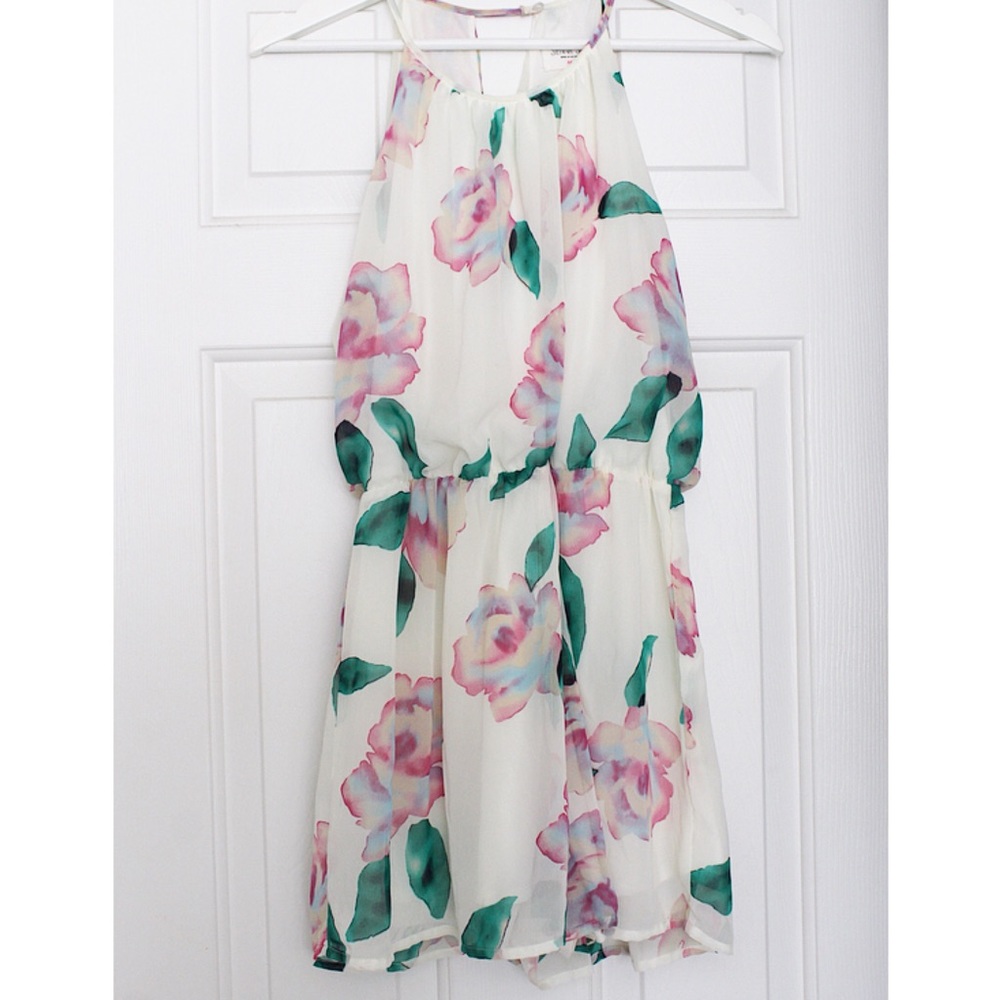 Sienna Sky White Floral Romper
